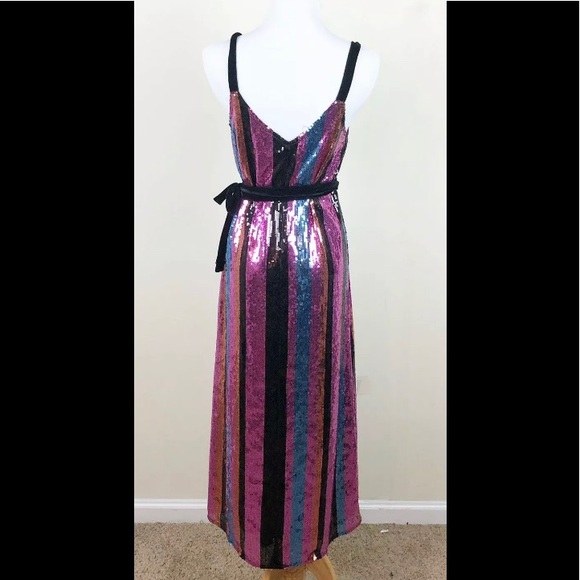NWT ZARA MULTI COLOURED SEQUENCE DRESS - Picture 8 of 15
